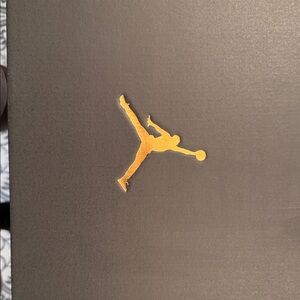 Jordan Athletic Shoes - Black with Gold Logo